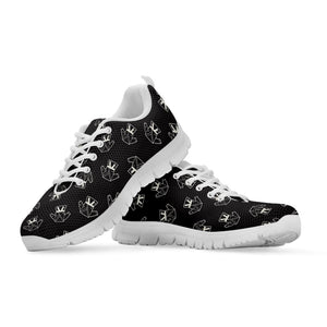 Karate Gi Pattern Print White Running Shoes