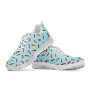 Little Carrot Pattern Print White Running Shoes
