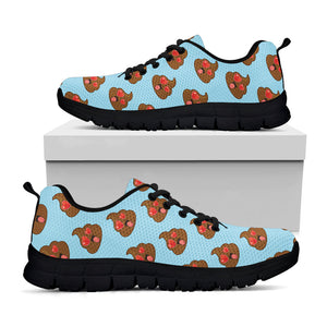 Lovely Poop Pattern Print Black Running Shoes