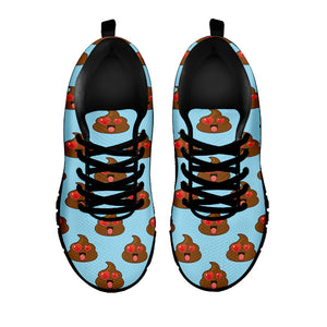 Lovely Poop Pattern Print Black Running Shoes