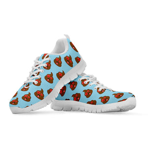 Lovely Poop Pattern Print White Running Shoes
