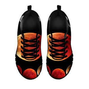 Lunar Eclipse Cycle Print Black Running Shoes
