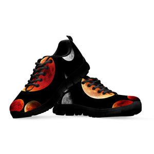 Lunar Eclipse Cycle Print Black Running Shoes