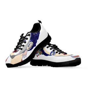 Magdalena Carmen Frida Kahlo Print Black Running Shoes