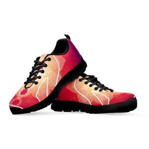 Mandala Chakras Aura Print Black Running Shoes