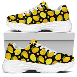Mango Pattern Print White Chunky Shoes