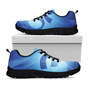 Mantra Om Print Black Running Shoes