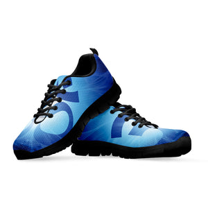 Mantra Om Print Black Running Shoes