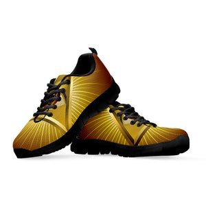 Masonic Eye Sight Print Black Running Shoes