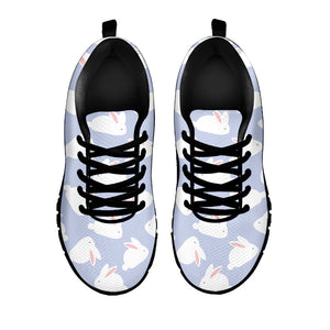 Mini Rabbit Pattern Print Black Running Shoes