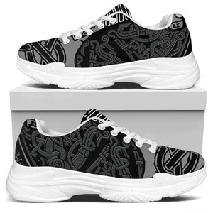 Mjolnir Hammer Of Thor Print White Chunky Shoes