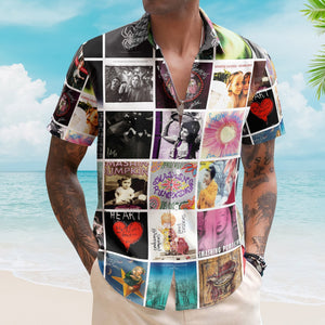 The Smashing Pumpkins Album Collage Hawaiian Shirt Rock Music Band Fan Shirt