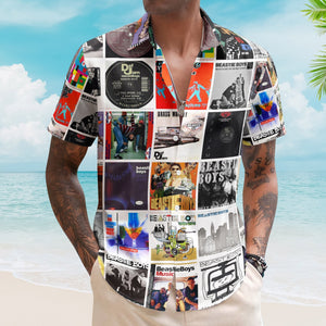 Beastie Boys Hawaiian Shirt Iconic Album Collage Hip-Hop Style