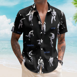 Stop Making Sense Talking Heads David Byrne Hawaiian Shirt Retro Music Inspired Aloha Shirt