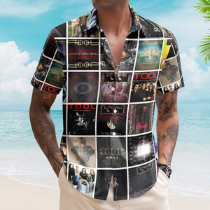 Tool Hawaiian Shirt Album Cover Collage Progressive Metal Summer Button Up