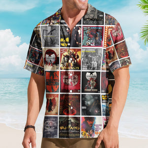 Wu-Tang Clan Album Collage Hawaiian Shirt Rock Band Fan Shirt