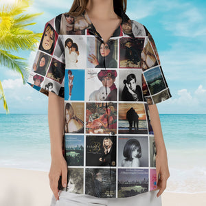 Barbra Streisand Album Collage Hawaiian Shirt Pop Music Fan Shirt
