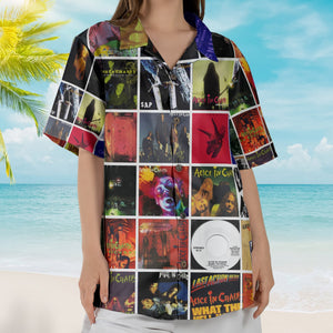 Alice in Chains Album Collage Hawaiian Shirt Rock Music Fan Shirt