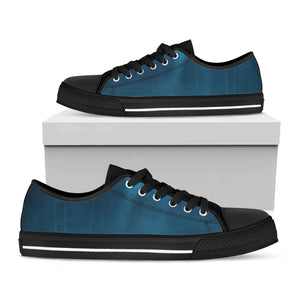 Ocean Underwater Print Black Low Top Sneakers