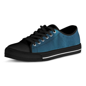 Ocean Underwater Print Black Low Top Sneakers