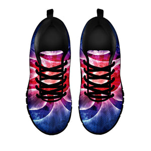 Om Sign Print Black Running Shoes