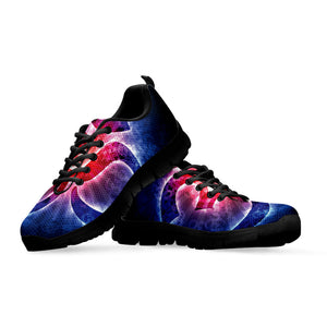 Om Sign Print Black Running Shoes