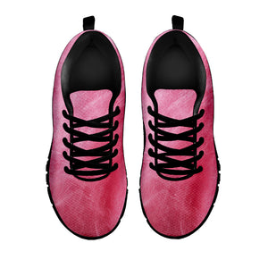 Pink Cotton Candy Print Black Running Shoes