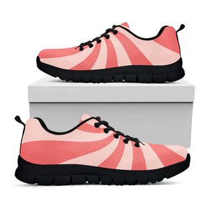 Pink Psychedelic Swirl Print Black Running Shoes