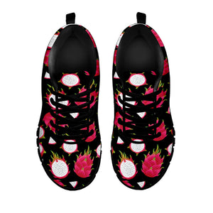Pitaya Pattern Print Black Running Shoes