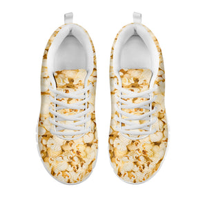 Popcorn Print White Running Shoes