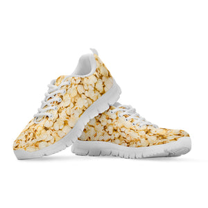 Popcorn Print White Running Shoes