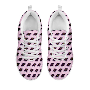 Purple Holy Bible Pattern Print White Running Shoes