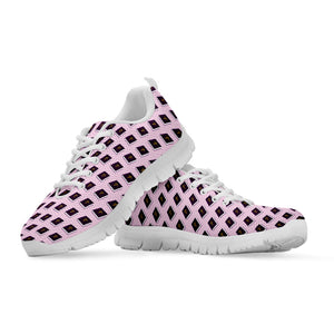 Purple Holy Bible Pattern Print White Running Shoes