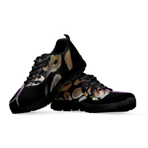 Python Snake Print Black Running Shoes