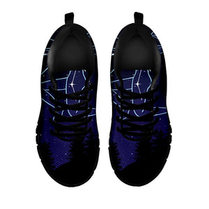 Sagittarius Constellation Print Black Running Shoes