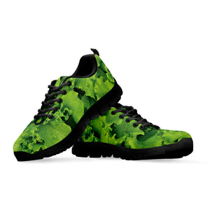 Salad Vegetable Print Black Running Shoes