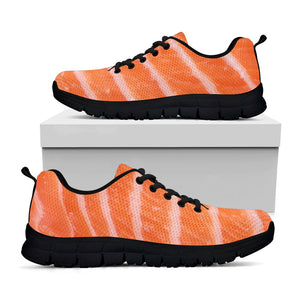 Salmon Fillet Print Black Running Shoes