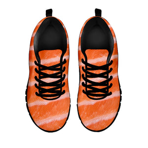 Salmon Fillet Print Black Running Shoes