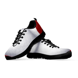 Santa Claus Beard Print Black Running Shoes