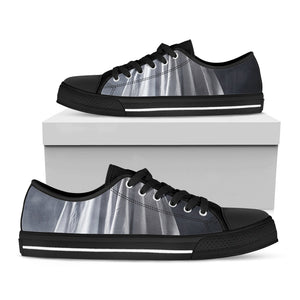 Scary Ghost 3D Print Black Low Top Sneakers