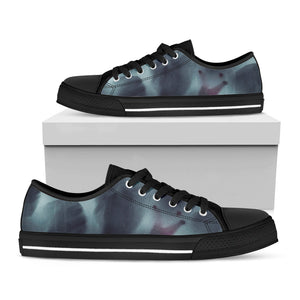 Screaming Horror Ghost 3D Print Black Low Top Sneakers