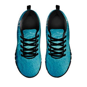 Sea Water Surface Print Black Running Shoes