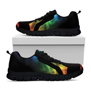 Seven Chakras Aura Print Black Running Shoes