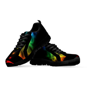 Seven Chakras Aura Print Black Running Shoes