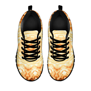 Shining Kaleidoscope Print Black Running Shoes