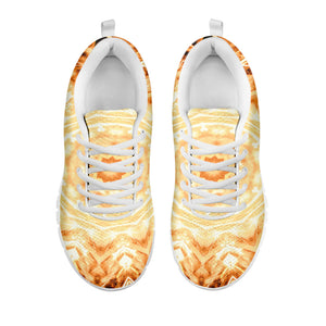 Shining Kaleidoscope Print White Running Shoes