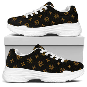 Sigla Orthodox Pattern Print White Chunky Shoes