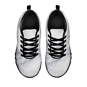 Smoke Grey Marble Print Black Running Shoes