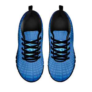 Spiritual Om Sign Print Black Running Shoes