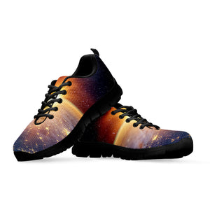 Sunrise Earth Print Black Running Shoes
